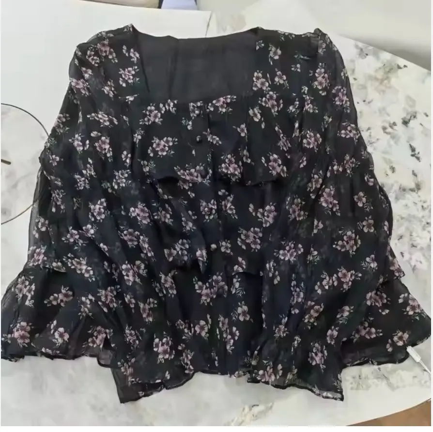 圓領長袖優雅款