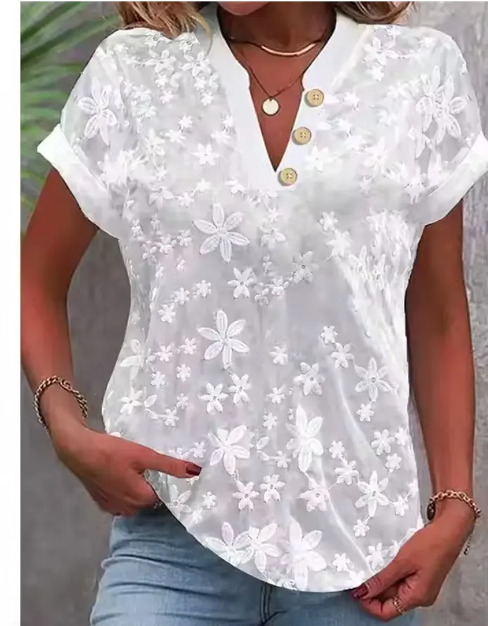 夏季短款休閒襯衫